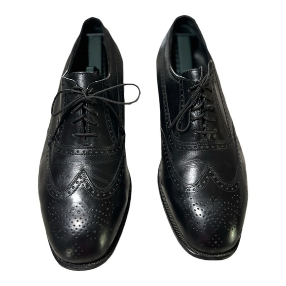 Florsheim Black Lexington Wingtip Oxford Size 10 Men’s Wingtip Oxford Shoes - Picture 6 of 13